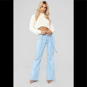 NWT Fashion Nova Feel the Funk Bell Bottoms